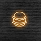 Burger Icon Neon Sign