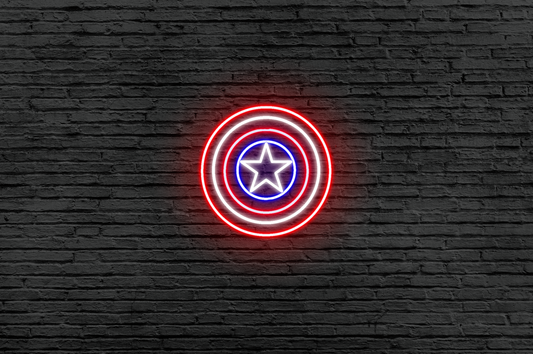 Captain America Neon Sign