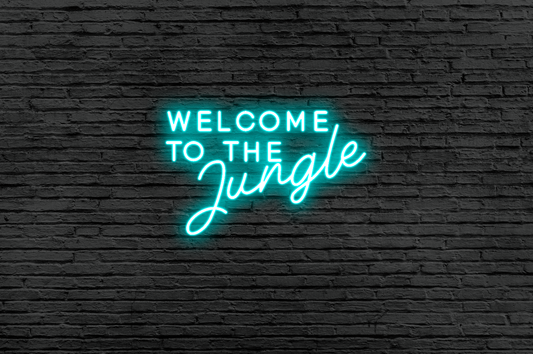 Welcome To The Jungle Neon Sign