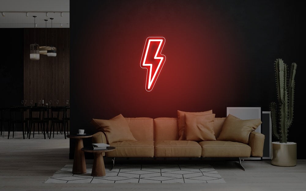 Lightning Bolt Neon Sign