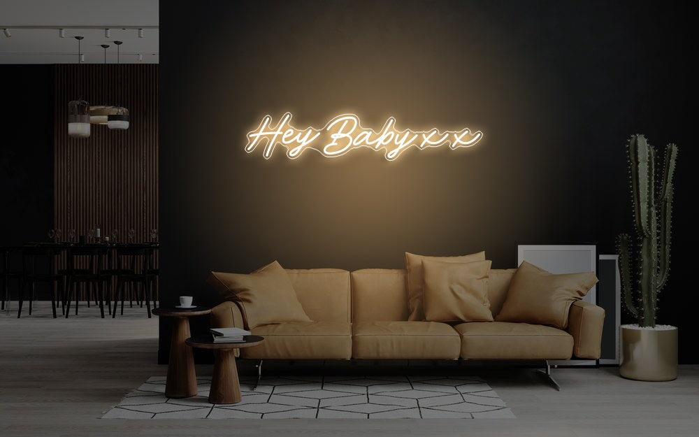 Hey Baby xx Neon Sign